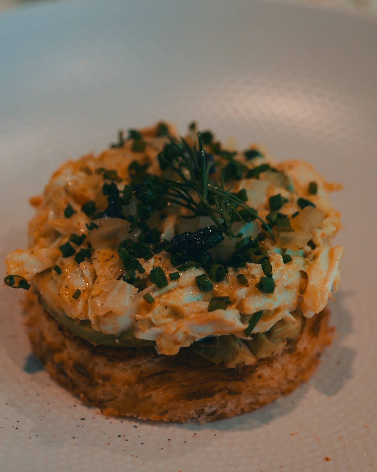 Plated dish photographed for a hospitality brand